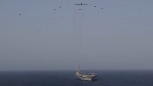 伊朗军方称使用无人机击中美军“林肯”号航母