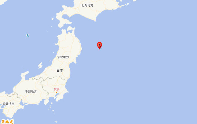 日本本州东部远海发生6.3级地震