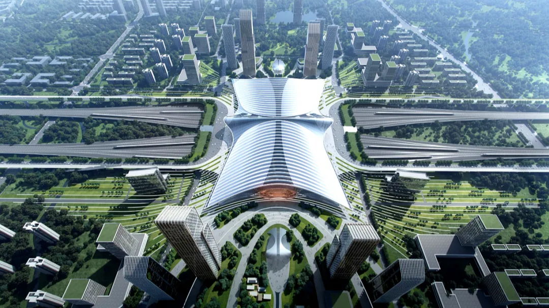 南场玻璃安装达70%，12个检票通道初具规模 天府站最新进展来了