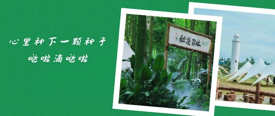 来温江这些没有天花板的地方，给心里种下一颗种子哒啦滴哒啦~