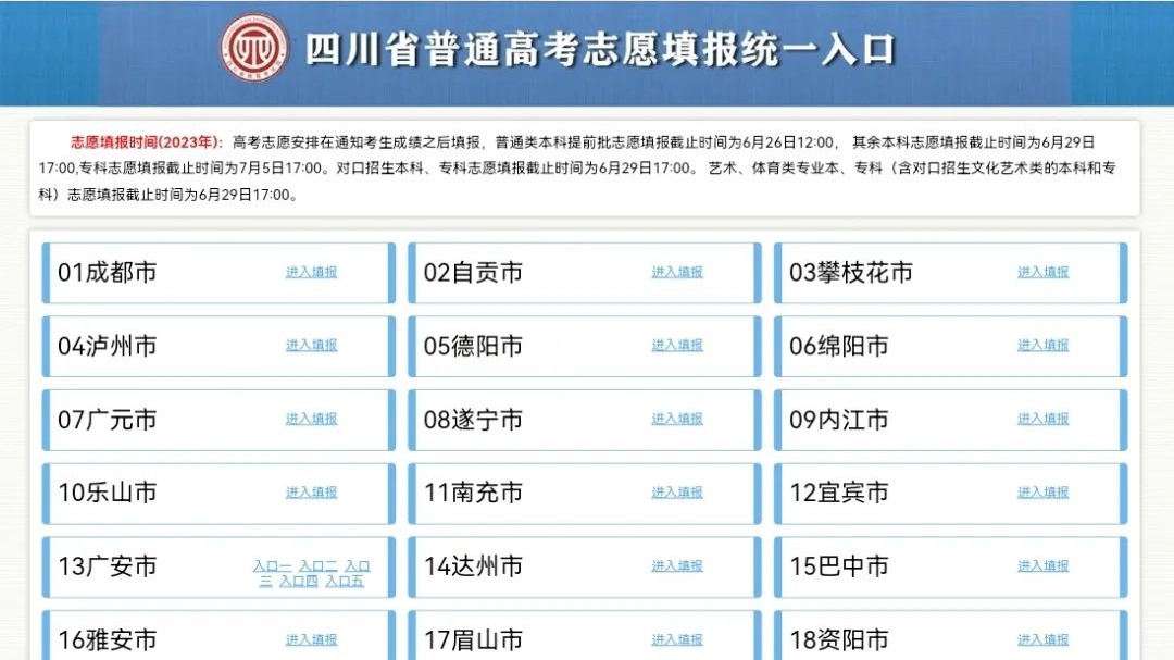 必看！四川省2023年志愿填报系统操作流程图文解析！