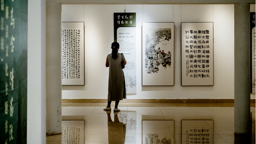 52幅丹青墨宝刻画清廉风骨！这场廉洁书画展巡展走进温江