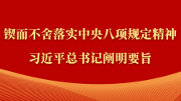 金句｜锲而不舍落实中央八项规定精神，习近平总书记阐明要旨