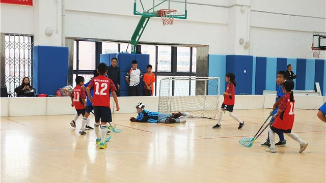 温江区第十四届学生综合运动会曲棍球比赛举行