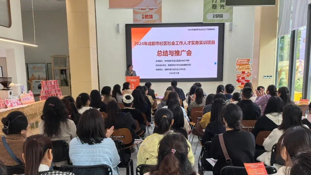 成都市社区社会工作人才实务实训项目总结与推广会举行