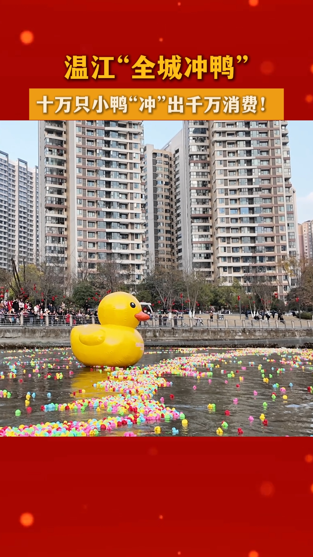 十万只小鸭“冲”出千万消费！温江“全城冲鸭”迎来巅峰时刻～