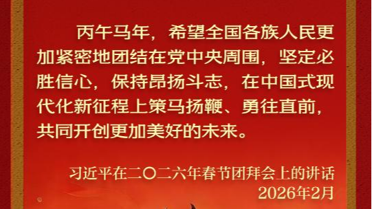 学习新语丨总书记的马年祝福