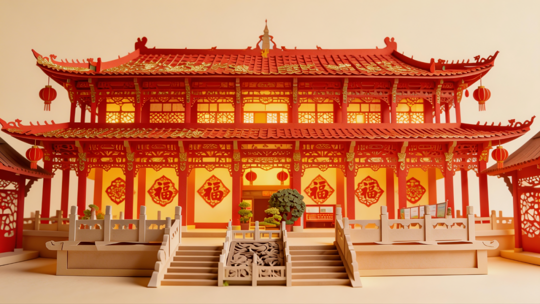 AI遇上国潮风！走进温江版新年纸雕世界→