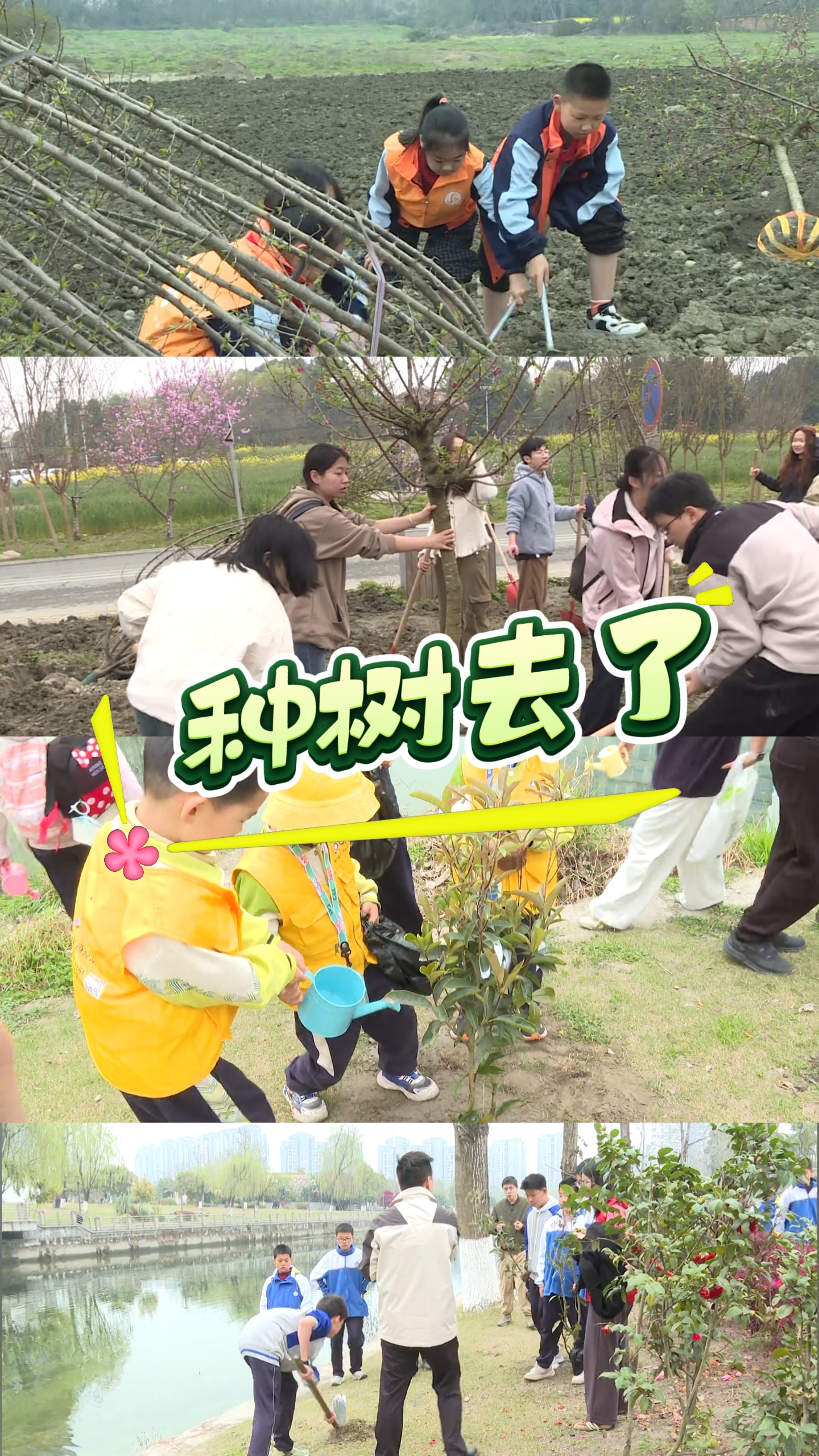 “植”此青绿 不负春光！温江开展多形式植树节活动~